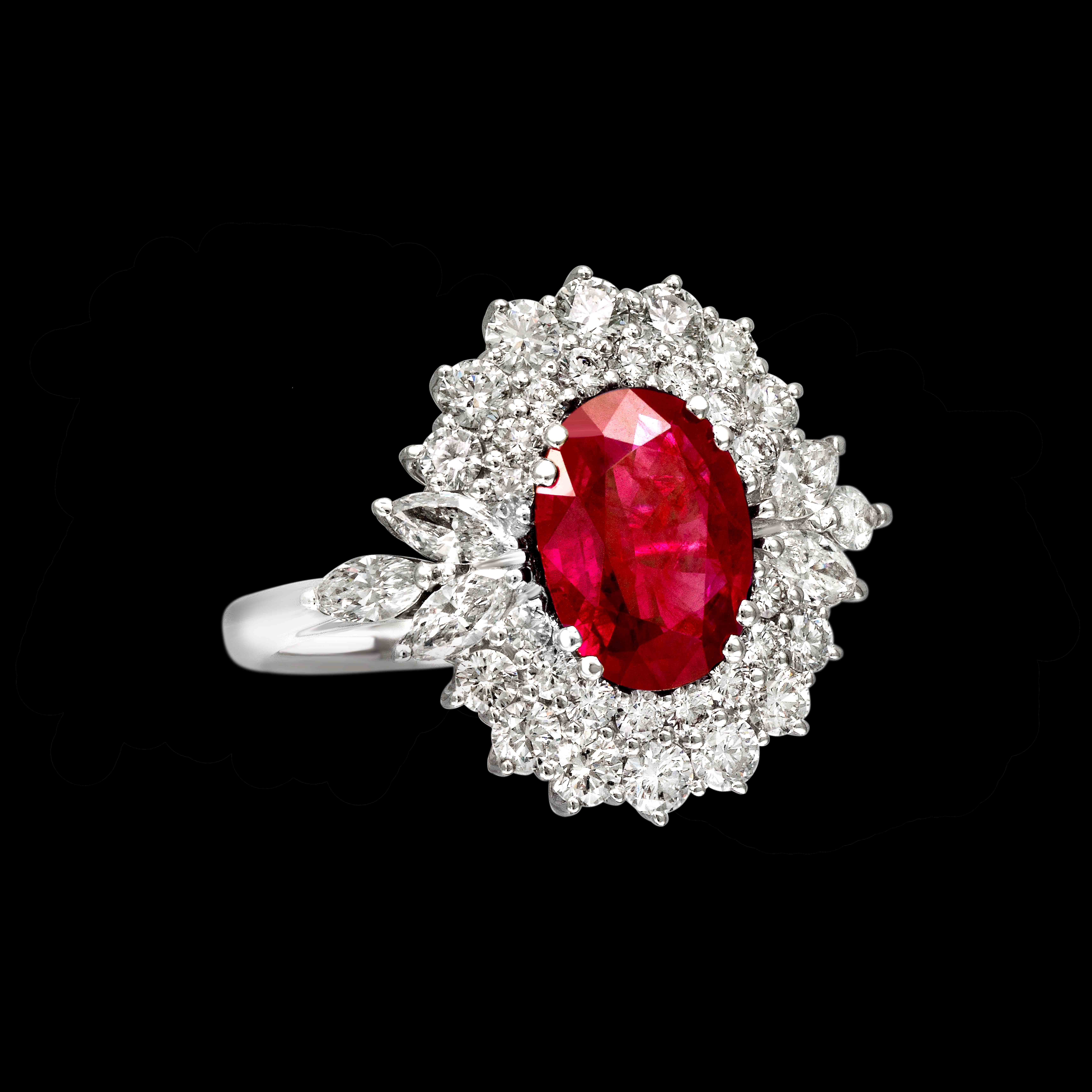 AN 2730 RB anello contorno rubino ruby diamond massimo raiteri exclusive jewellery
