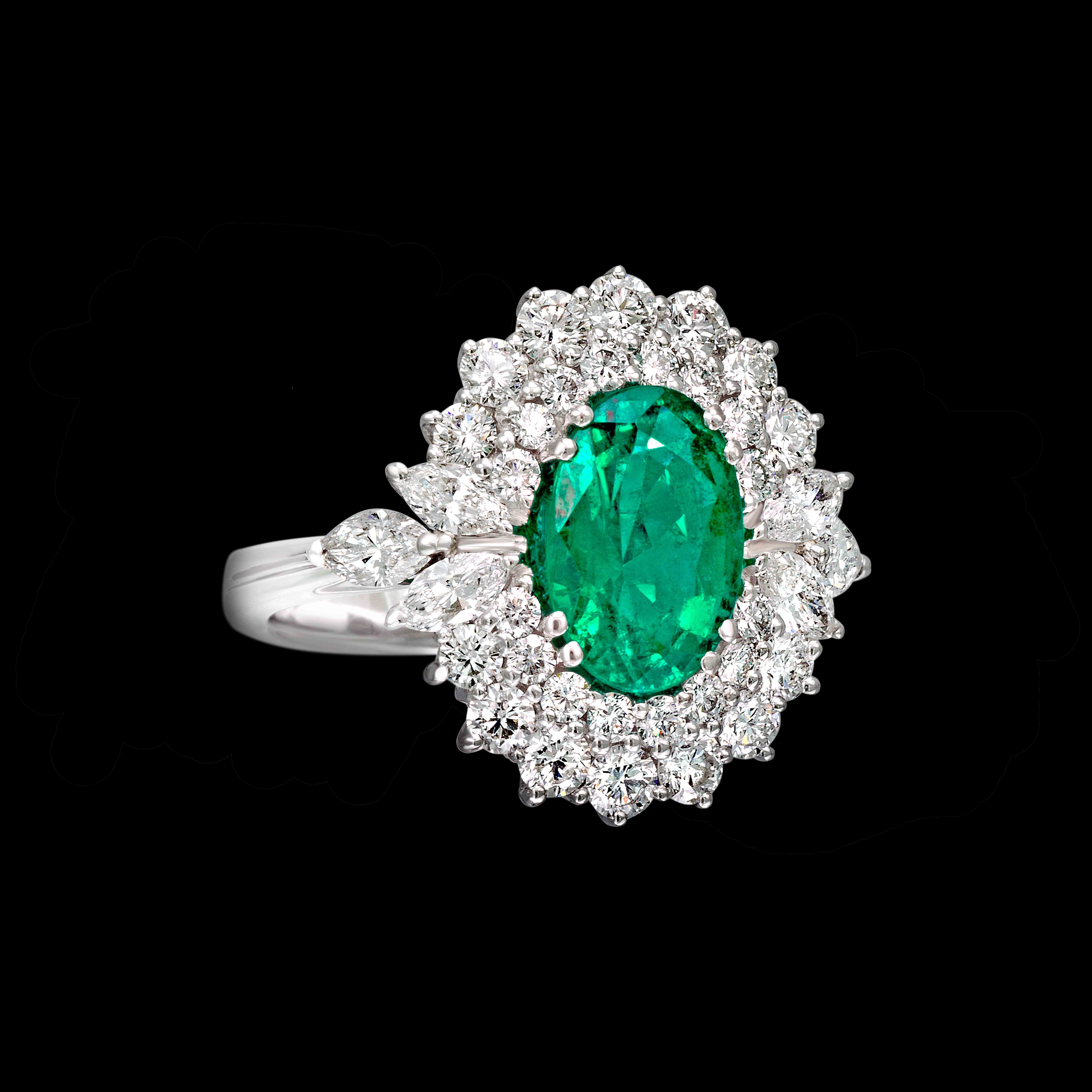 AN 2730 SM anello contorno smeraldo massimo raiteri diamanti diamonds exclusive jewellery