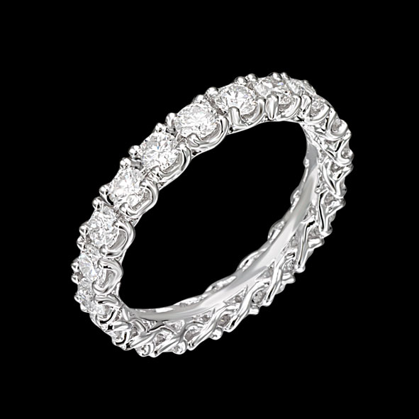 massimo raiteri jewellery jewelry diamond diamonds diamante diamanti anello ring fedina giro eternity classic classico
