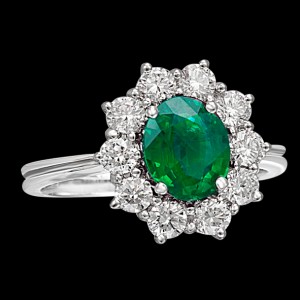 massimo raiteri exclusive jewellery gioielli anello ring contorno classic diamonds diamanti emerald smeraldo