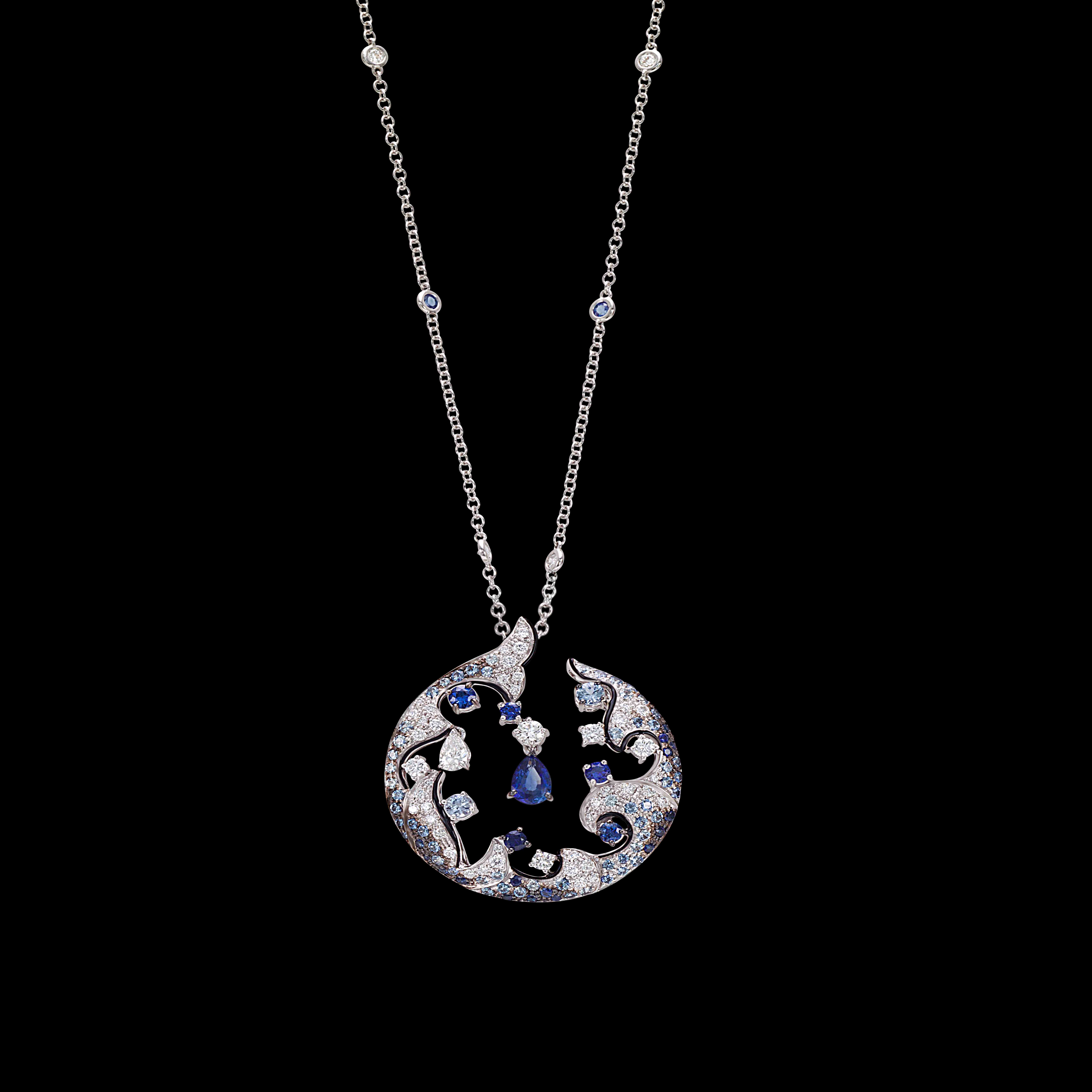 GR 1143 ZF massimo raiteri jewellery sapphire desing gioielli
