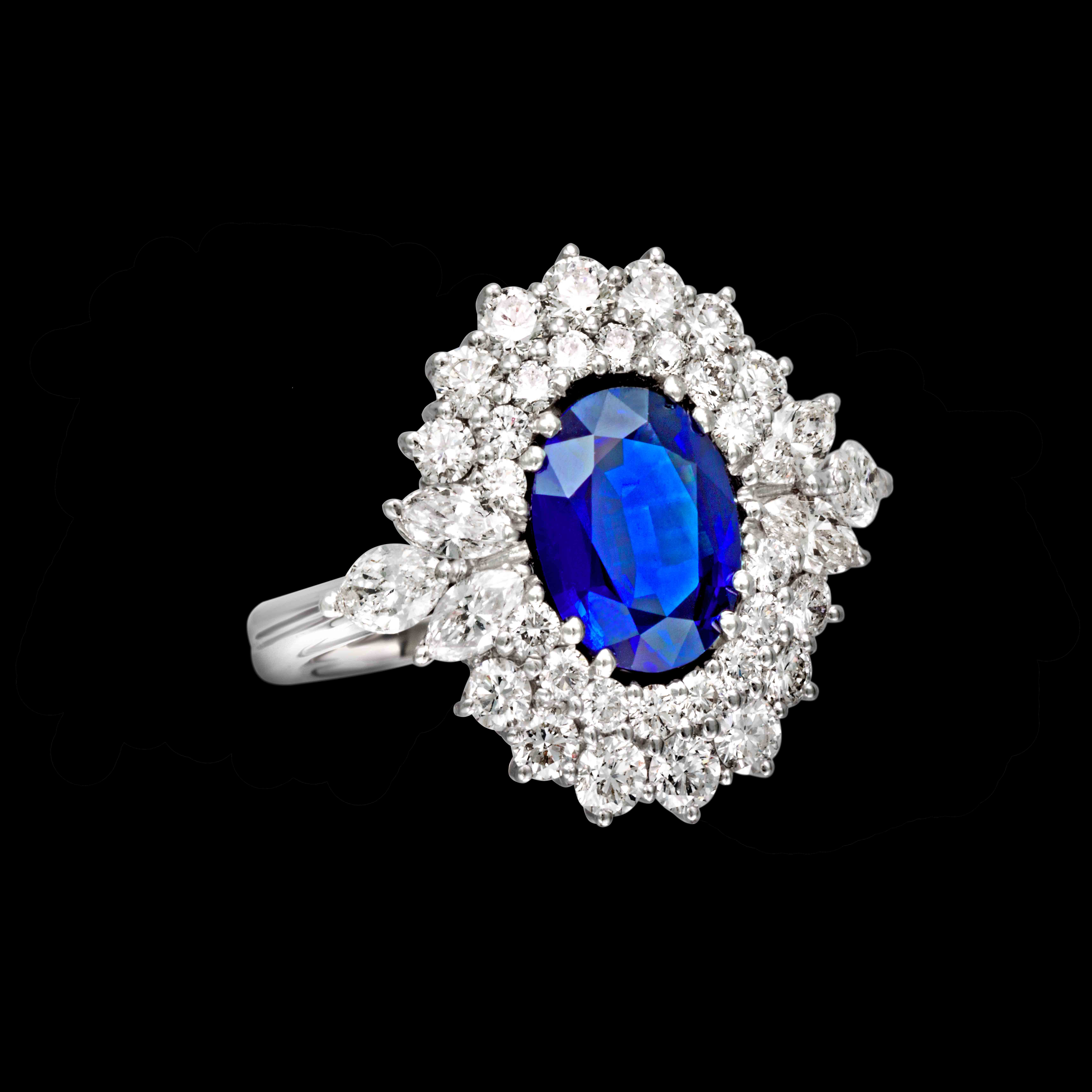 AN 2730 ZF anello contorno zaffiro massimo raiteri exclusive jewellery sapphire diamonds