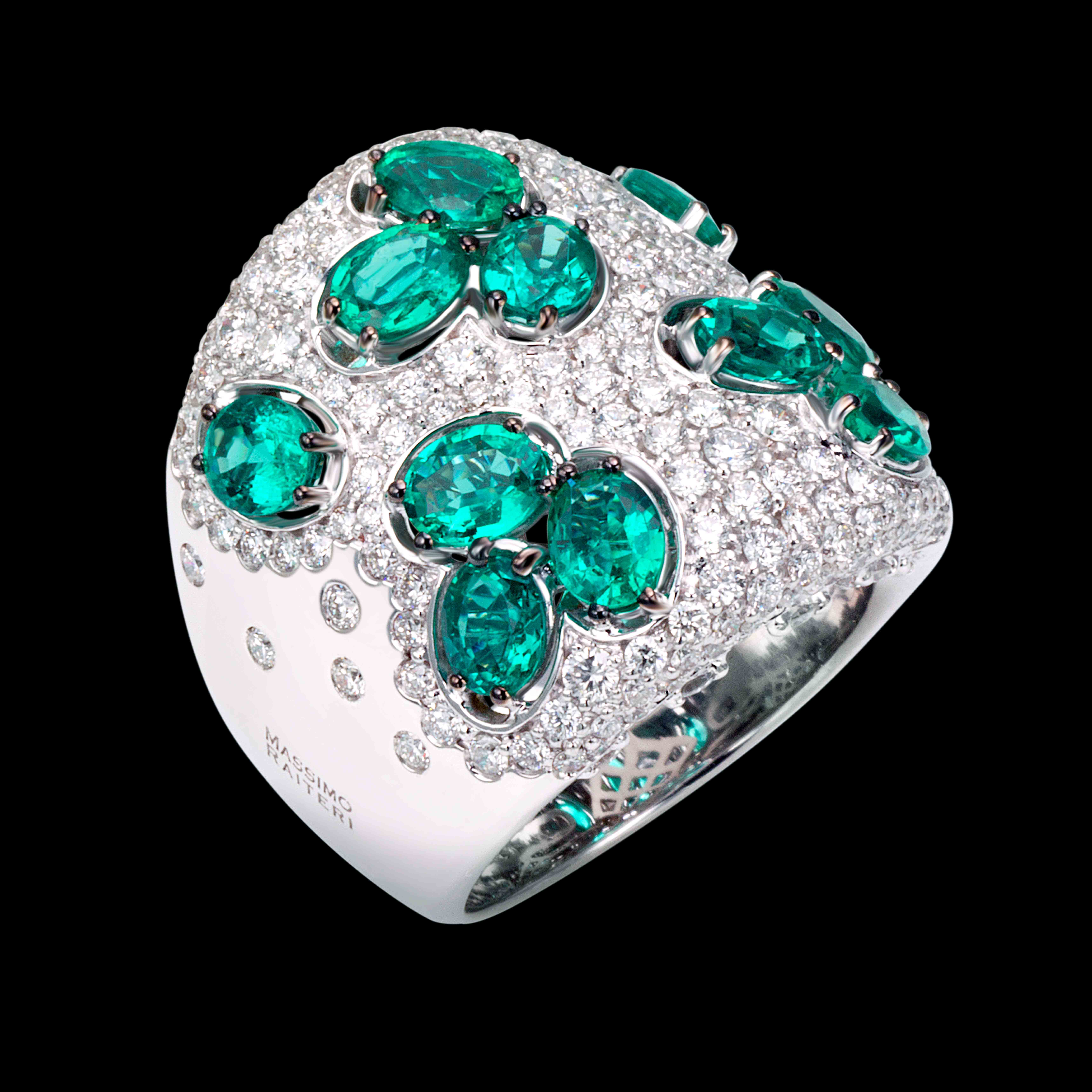 AN 2927 SM - Massimo Raiteri gioielli exclusive jewelry design emeralds