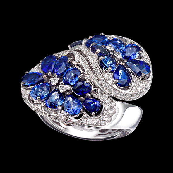 Massimo Raiteri gioielli jewellery zaffiri sapphire ring anello diamonds diamanti