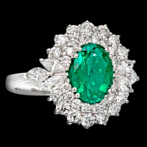 massimo raiteri exclusive jewellery gioielli anello ring contorno classic diamonds diamanti emerald smeraldo