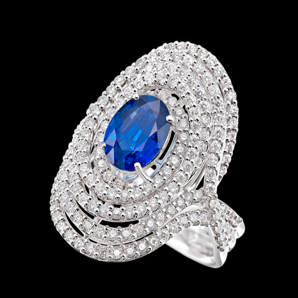 massimo raiteri exclusive jewellery gioielli ring diamond diamanti sapphire zaffiro