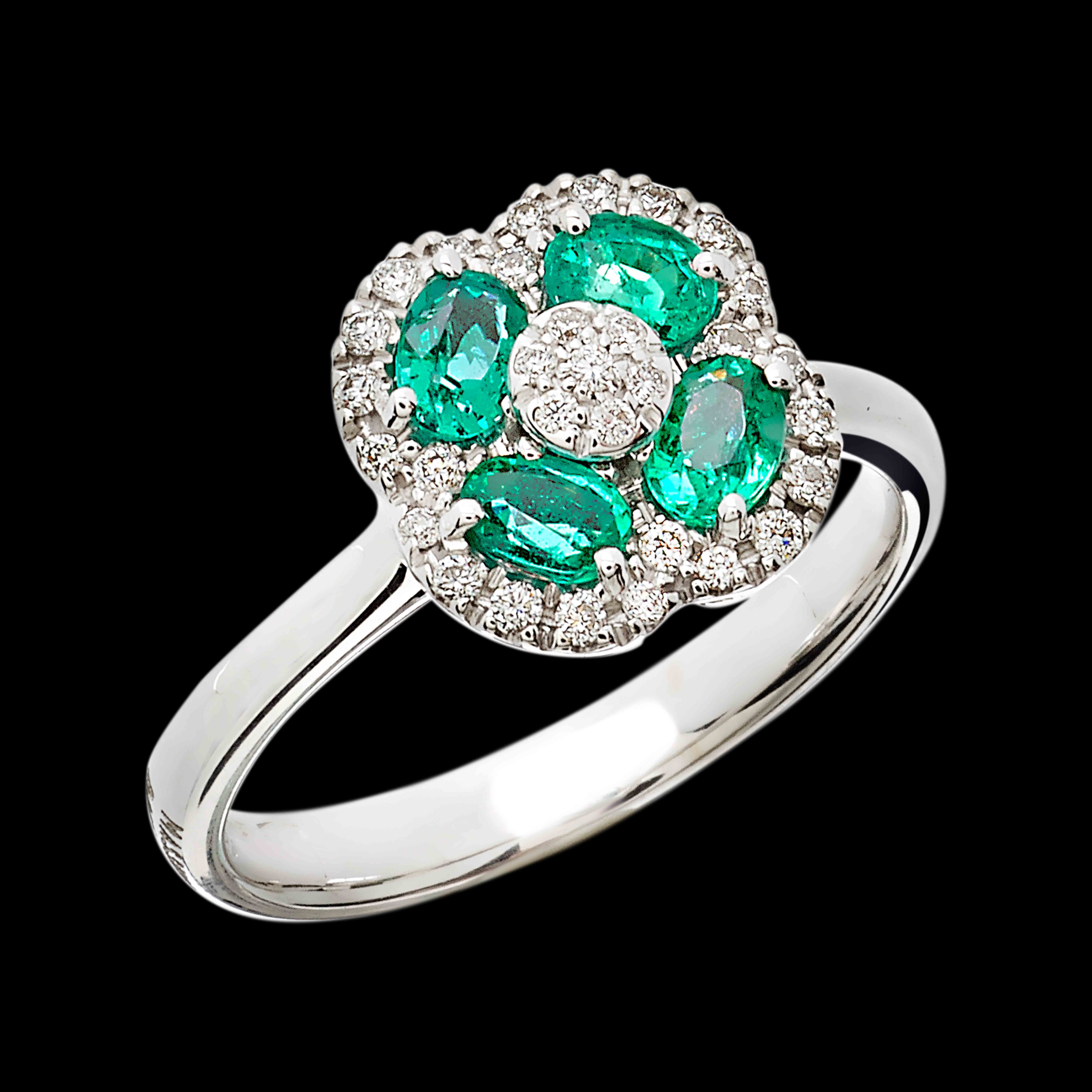 Massimo Raiteri exclusive jewellery ring anello gioielli flower fiori diamonds diamanti ruby rubini smeraldi emerald  sapphire zaffiri  classic classici design