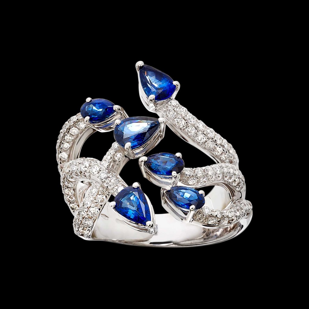 Massimo Raiteri exclusive jewelry fashion design ring bracelet anello diamanti bracciale moda unico unici high sapphires zaffiro zaffiri