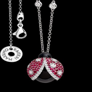 massimo raiteri exclusive jewellery gioielli coccinelle lucky gold oro diamond diamanti necklace collana