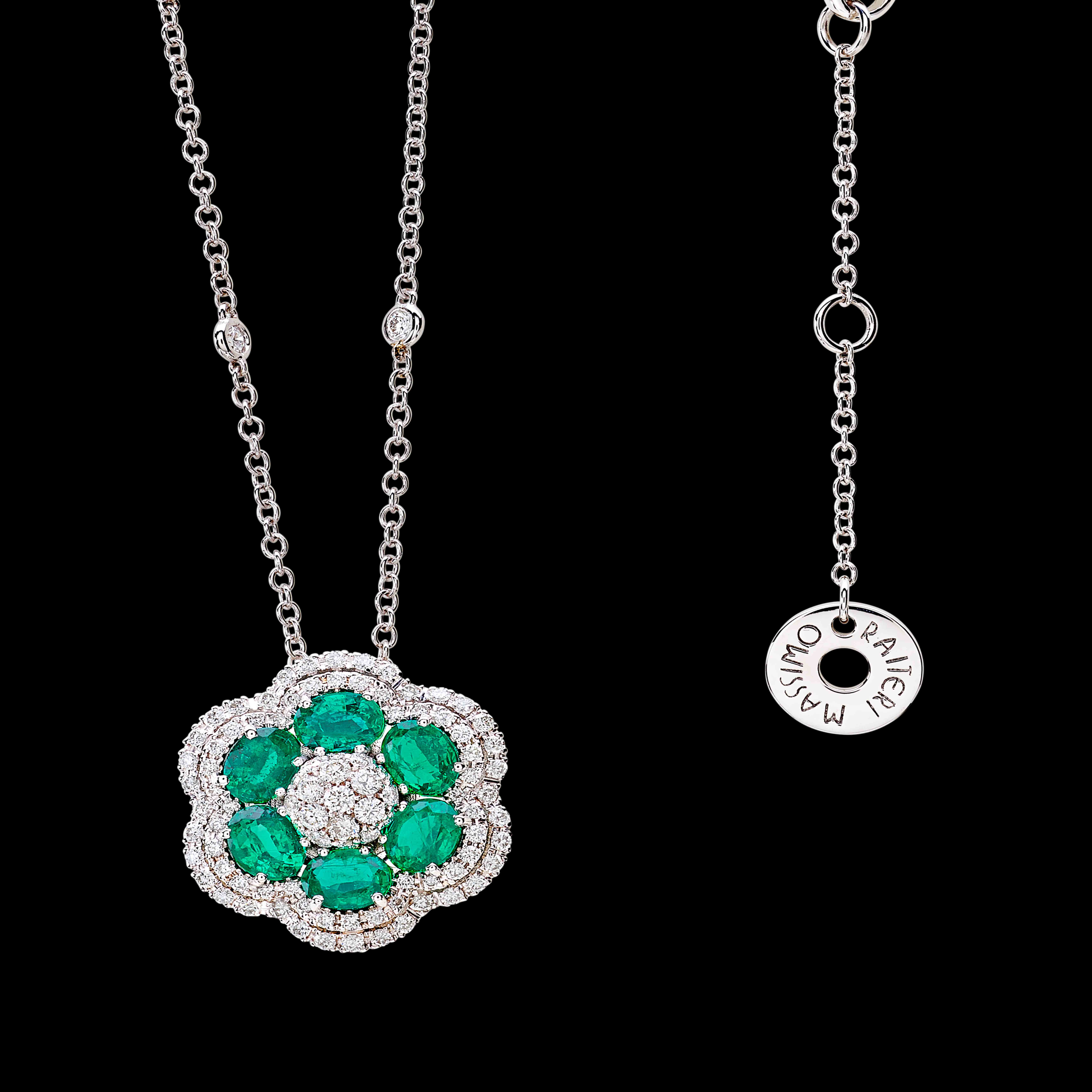 massimo raiteri exclusive jewellery necklace classic design  ruby gioielli collana ciondolo diamanti gioielleria rubini diamanti emerald smeraldi sapphire zaffiri