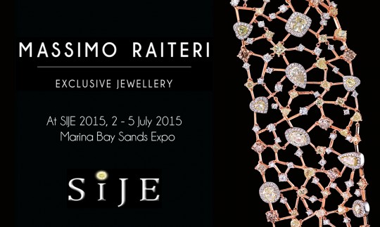 Massimo Raiteri exclusive jewellery Singapore International Jewellery Exhibition SIJE 2015 news