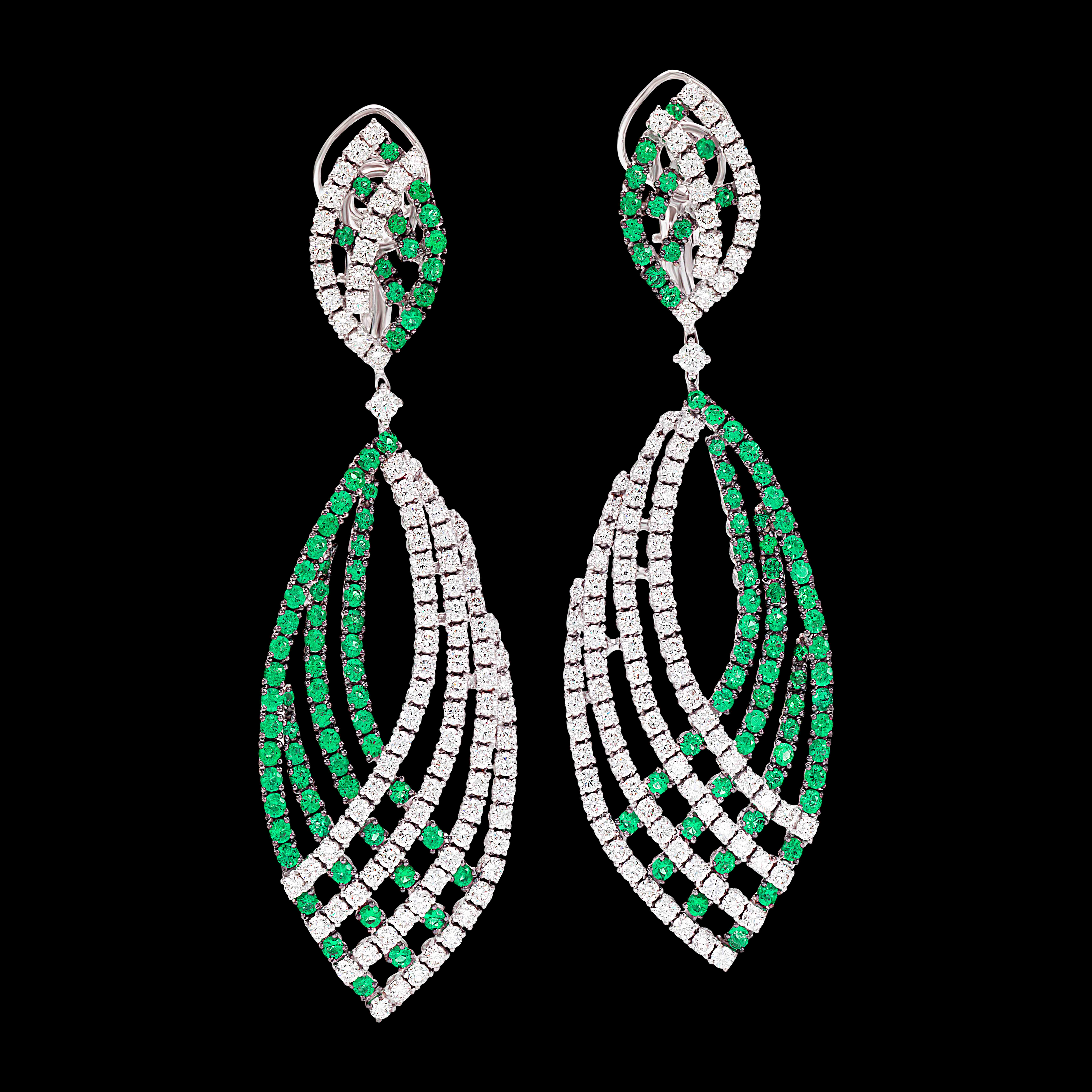 massimo raiteri earring exclusive jewellery gioielli orecchini diamanti diamonds eameralds smeraldi