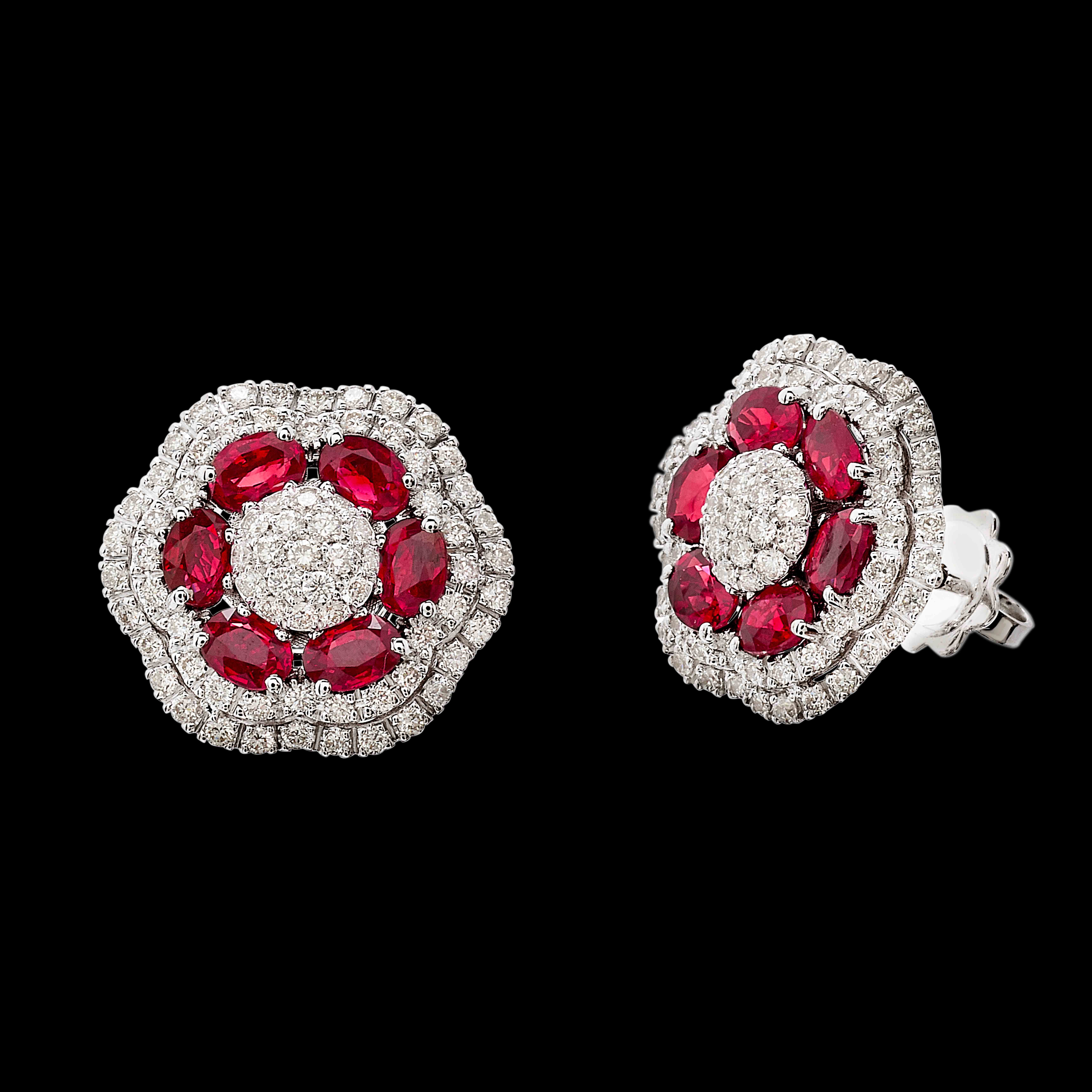 massimo raiteri exclusive jewellery earrings classic design  ruby gioielli orecchini ciondolo diamanti gioielleria rubini diamanti emerald smeraldi sapphire zaffiri