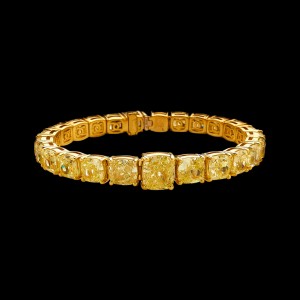 bracelet bracciale tennis fancy yellow massimo raiteri exclusive jewelry gioielli